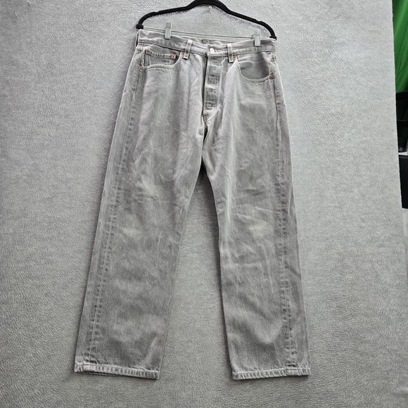 Levi's Other - Levi's 501 XX Men Jeans 34X30 Gray Denim Straight Fit 26" Inseam Y2K